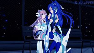 Tsubasa Kazanari And Kanade Intense Futanari Sex With Maria Cadenzavna Eve In Symphogear Hentai!