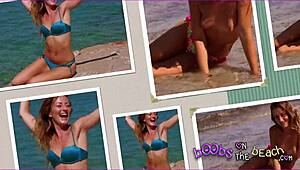 Topless Beach Interviews with Horny Sluts on Vacation Abroad. Wow!