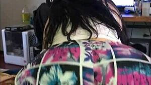 Amateur Girl Rides Huge Cock