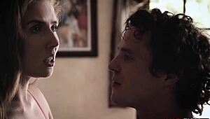 Damn, eager milf Lena Paul bangs perverted boyfriend with deep pussy action!