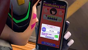 D Va enjoys intense blowjob and ass play with fuckbuddies