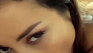 Sexy Italian striptease turns into wet blowjob and pounding POV! 😍