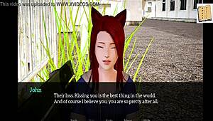 In my new family, the redhead teen explores in a 3D anime hentai