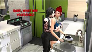 My Goth Girlfriend: The Sims 4 Futa Adventure Unfolds