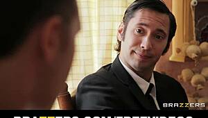 french maid in uniform experiences intense pleasure