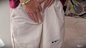 Jerking my big Latino cock until I shoot a thick cum load all over you - Magic C