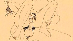 Vintage erotic drawings bring retro anime hentai to life in raw detail. Classic cartoon lust unfolds in every sketch.