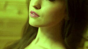 Super hot all natural brunette playboy model ivy rose undresses in sauna