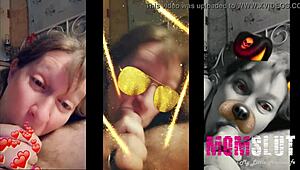 Mature blonde plays like a young slut.