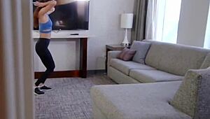 Povmom4k - Stepson Fucks Abby Lee Brazil's Big Tits on Camera.