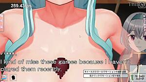 Undressing rock-paper-scissors game with neighbor girlfriend in anime