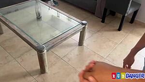 Sexy big ass girl cleans house, proposes fuck.