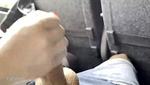 Milf Risks a Naughty Blowjob in a Travel Bus, Hoping No One Sees Us!