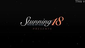 Pretty Teen April Pleases Tight Pussy With Dildo