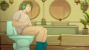 Louis needs the toilet urgently, but it's occupied! Family guy hentai parody 2025