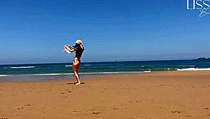 Stranger Fills My Mouth with Cum on Public Beach - OMG!