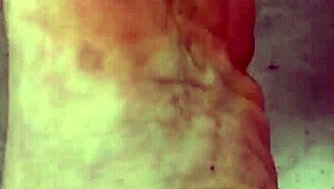 I take off my nylon and take a shower.