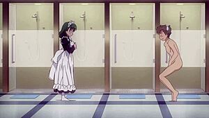 Ladies dominate butlers in explicit hentai scenes with big tits and ass