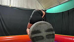 Latina pornstar worships ass with gaping and squirting outdoors