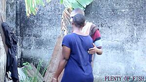 Ghetto Beauty Squirts During Public Anal Sex Outside the House.