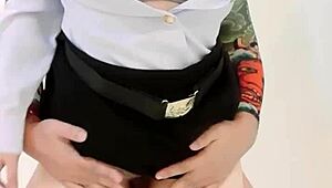 Thai Army Beauty Orders CREAMPIE in 10 Minutes