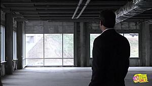 virtual lesbians fingering and eating pussy with dildo on leather sofa