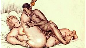 yo, check this out! Vintage erotic illustration brings retro anime vibes with steamy cartoon flair.