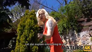 Mature4k Beauty Ditches Book for Intense Sex with Young Hunk