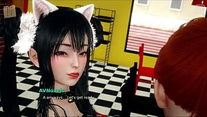 my bulley is my loverr in this hommade 3d pornn scene