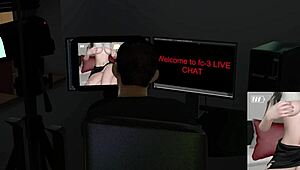 3D Sexy Influencer Slut Teases Big Dick to Fuck Her Pussy