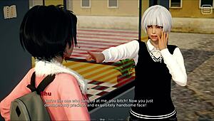 my bulley is my loverr in this hommade 3d pornn scene