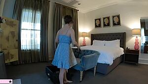 classic hotel step mom and step son banging with big natural tits