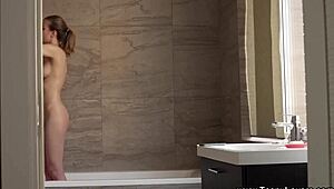 Perfect teen 18+ Lana Broks gets fingered, licked, blown, and fucked in close-up.