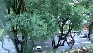 Unbelievable! Shemale TS Hure Fucked Raw Without Condom in Berlin on Camera!