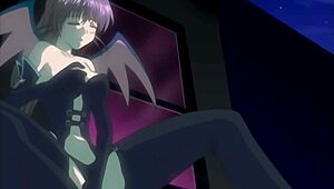 Groping busty step sister's big tits in public train hentai