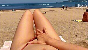 Stranger Fills My Mouth with Cum on Public Beach - OMG!