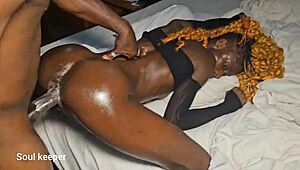 He fucks petite anime girl bent over in doggystyle and cowgirl, loading her pussy with cum.