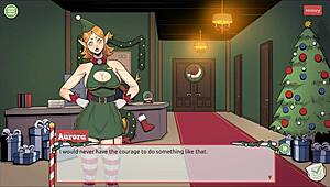 claus secret surprise christmas hentai game episode 3 mrs santa teases with underskirt