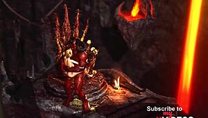 Devil Plays With A Super Hot Girl In Hell