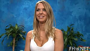 Massage porn clips featuring sensual touches.