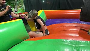 Latina pornstar worships ass with gaping and squirting outdoors