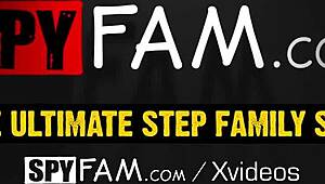 Spyfam Step Sister Catches Step Bro Masturbating