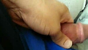 Intensely jerking off to amateur gay blowjob action