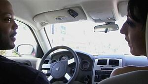 Two girlfriends team up to thrill their lover on first date.