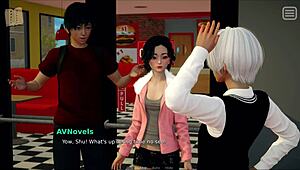 my bulley is my loverr in this hommade 3d pornn scene