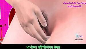 marathi audio sex story in animated 3d cartoon porn - beautiful couple enjoys foreplay fun 😏