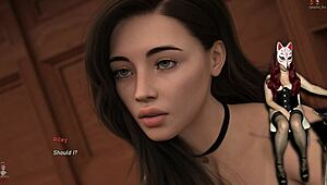 steps of debauchery 49 - girl masturbates to porn game