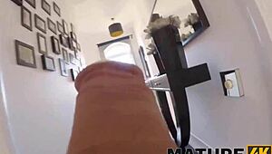 Mature4k Beauty Ditches Book for Intense Sex with Young Hunk