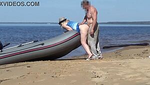 Exclamatory-Provocative Lady Tourist and Boatman Hook Up, Oh My!