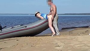 Exclamatory-Provocative Lady Tourist and Boatman Hook Up, Oh My!